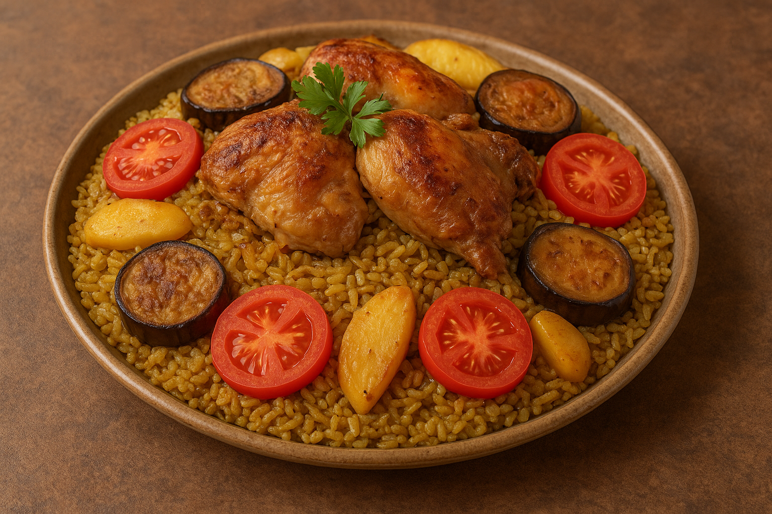 طريقة عمل مقلوبة الفريكة