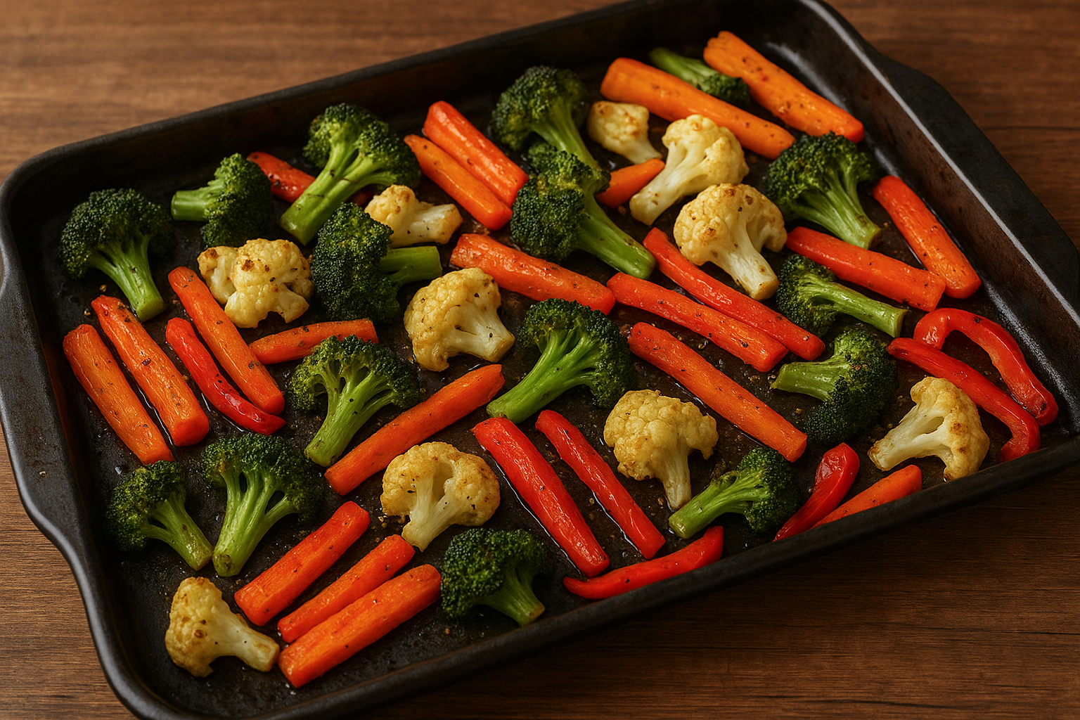 خضار مشوي في الفرن للرجيم (وصفة قليلة السعرات ومشبعة)