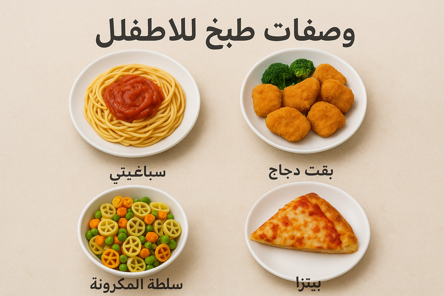وصفات أطفال سهلة ومغذية (لوجبات مدرسية وشهية)