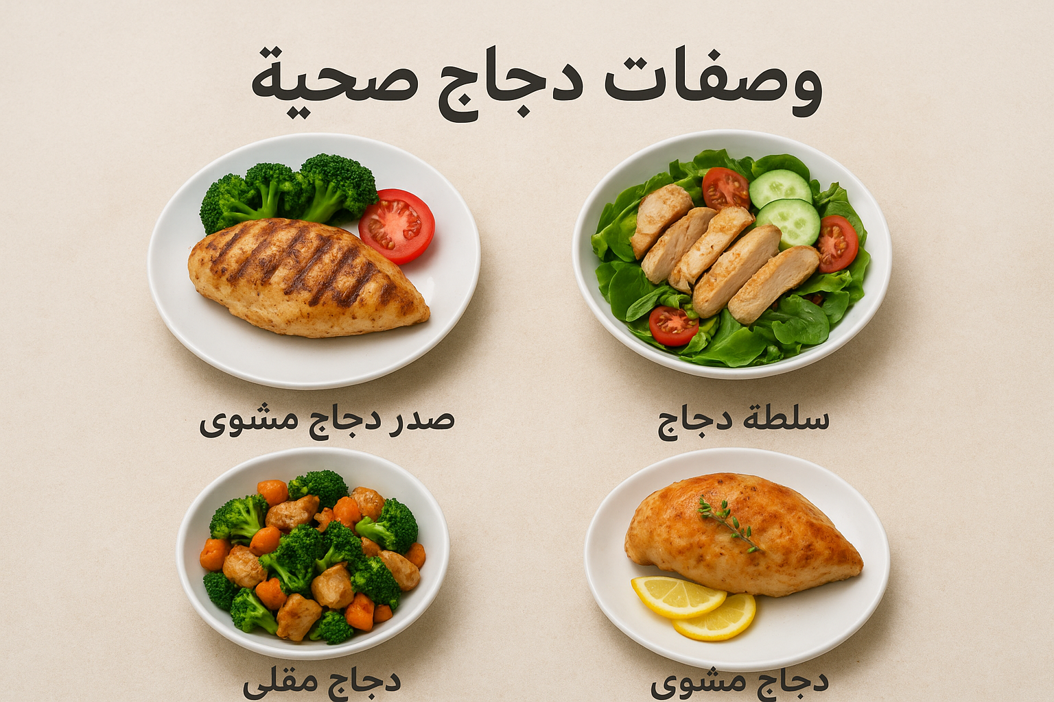 وصفات دجاج صحية