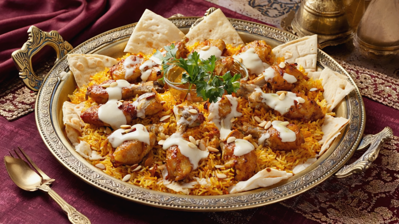طريقة عمل منسف الدجاج