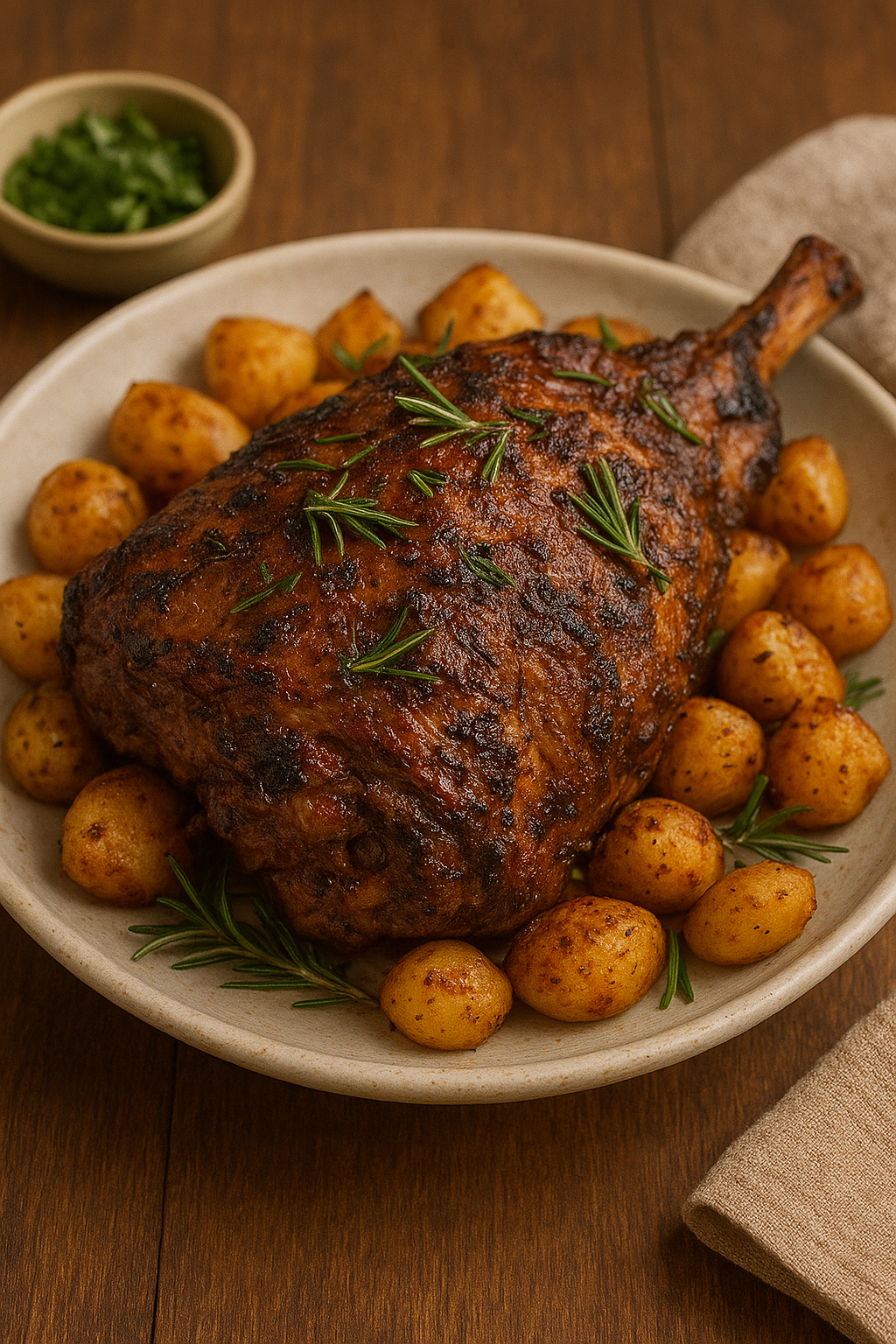 لحم خروف مشوي على الفحم (متبل بطريقة خاصة)