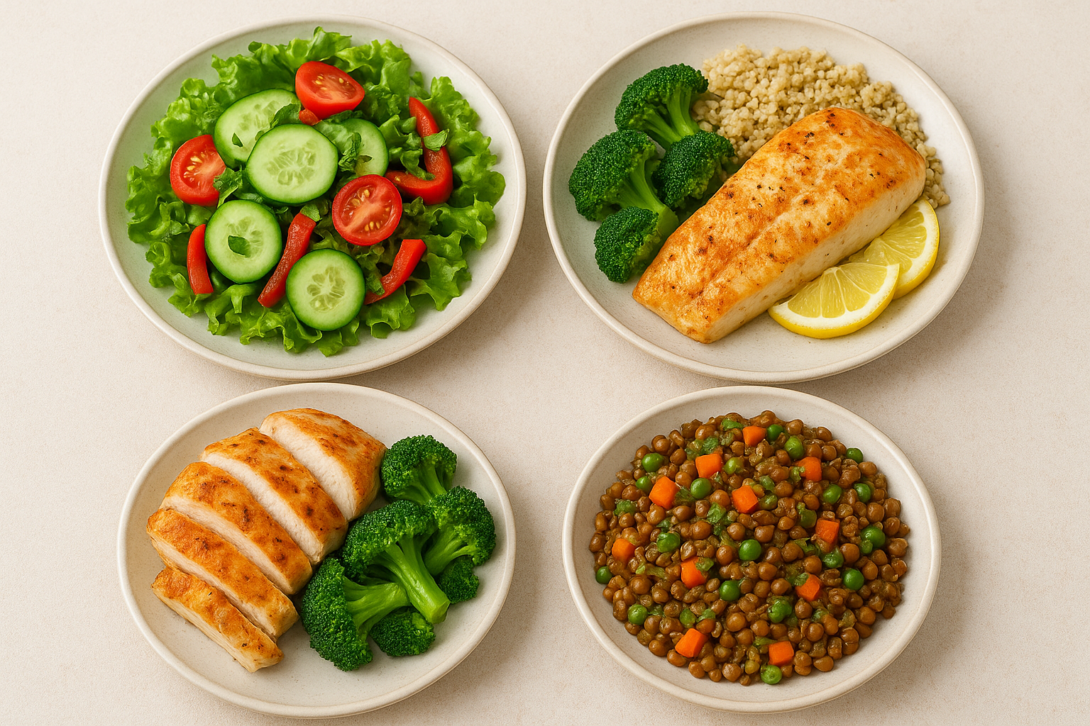 أطباق دايت جاهزة في 15 دقيقة (للغداء والعشاء)