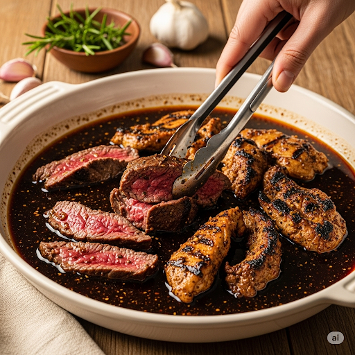 أفضل تتبيلة لشوي اللحمة على الفحم (للعيد والأعياد)