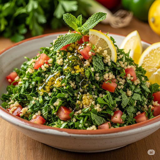 مكونات التبولة اللبنانية