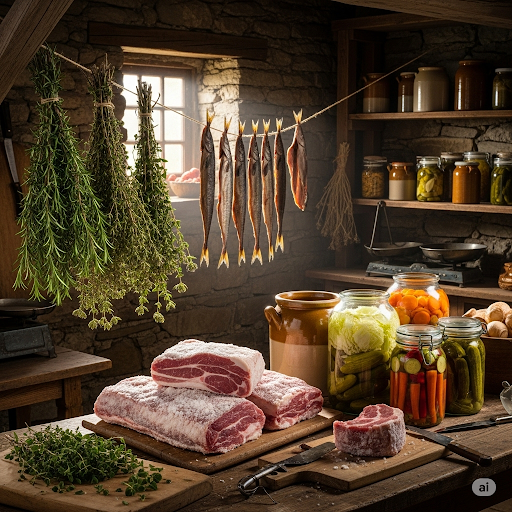 كيفية حفظ الطعام قديماً