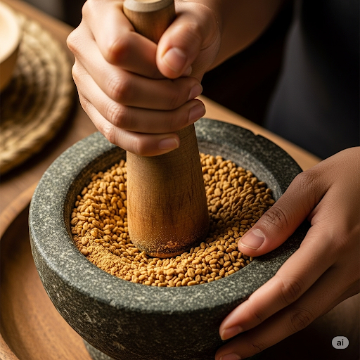 كيفية طحن الحلبة