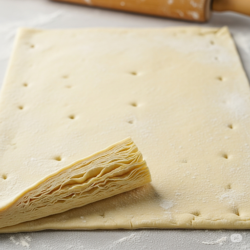 طريقة عمل عجينة البف باستري الهشة بالزبدة (للحلويات والفطائر)