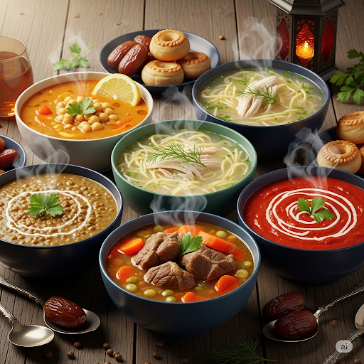 أنواع الشوربات الرمضانية