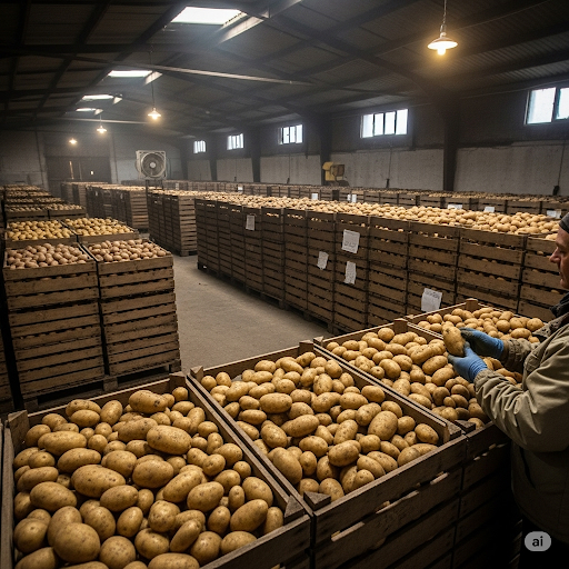 طرق حفظ البطاطس