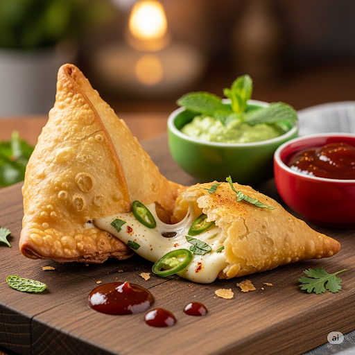 سمبوسة جبنة مقرمشة في الفرن (بدون قلي – للدايت)