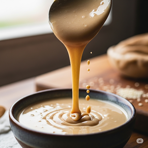 طريقة عمل الطحينة السائلة في المنزل