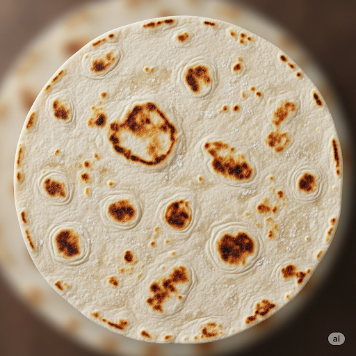 وصفة تورتيلا الدقيق بالزيت والملح (للفاهيتا والسندوتشات)