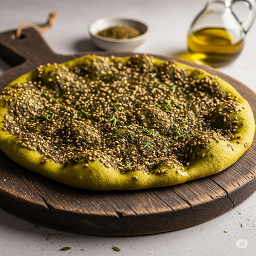 كيفية عجن وتشكيل أقراص الزعتر الأخضر خطوة بخطوة