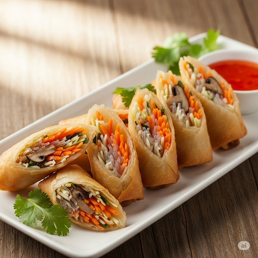 طريقة سبرنج رول بالخضار