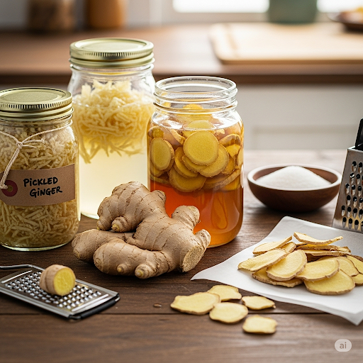 طريقة حفظ الزنجبيل الطازج