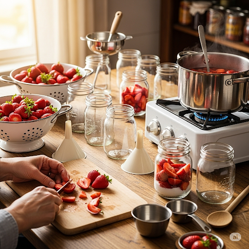 طريقة حفظ الفراولة