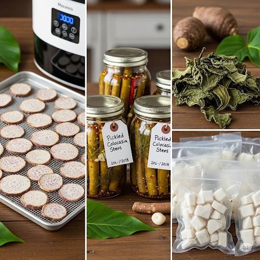 طريقة حفظ القلقاس