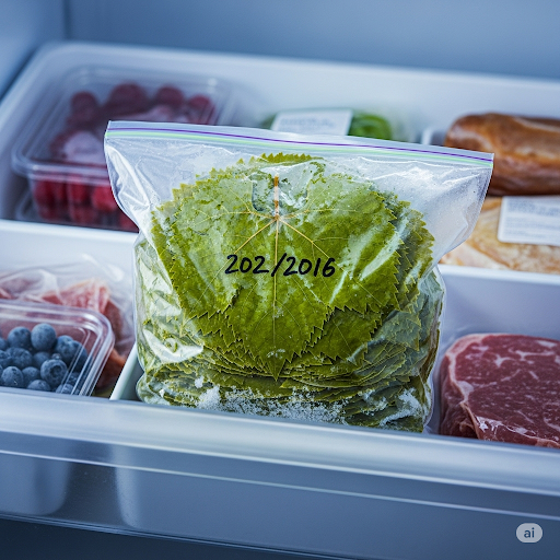 طريقة حفظ ورق العنب فى الفريزر