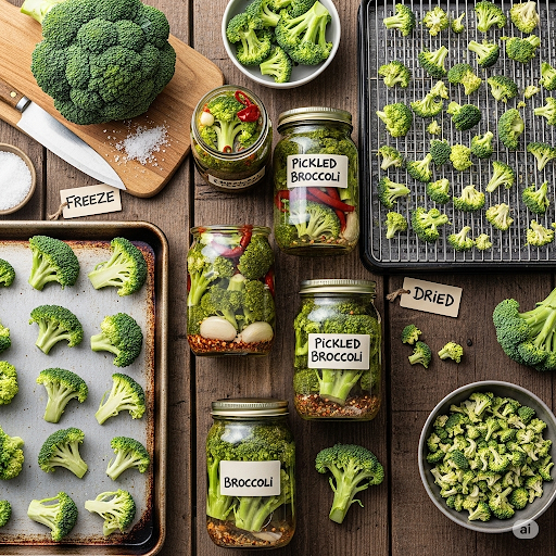 طريقة حفظ البروكلي