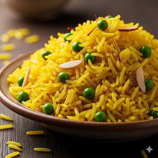 أرز بسمتي أصفر عطري: طبق جانبي يخطف الأنظار