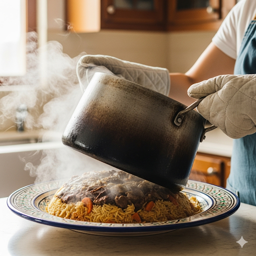 المقلوبة باللحمة: وصفة جدة الأصلية خطوة بخطوة