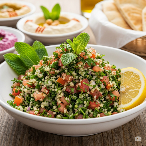 مكونات التبولة اللبنانية