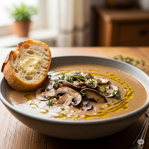 وصفة شوربة مشروم سريعة (في 15 دقيقة بمكونات بسيطة)